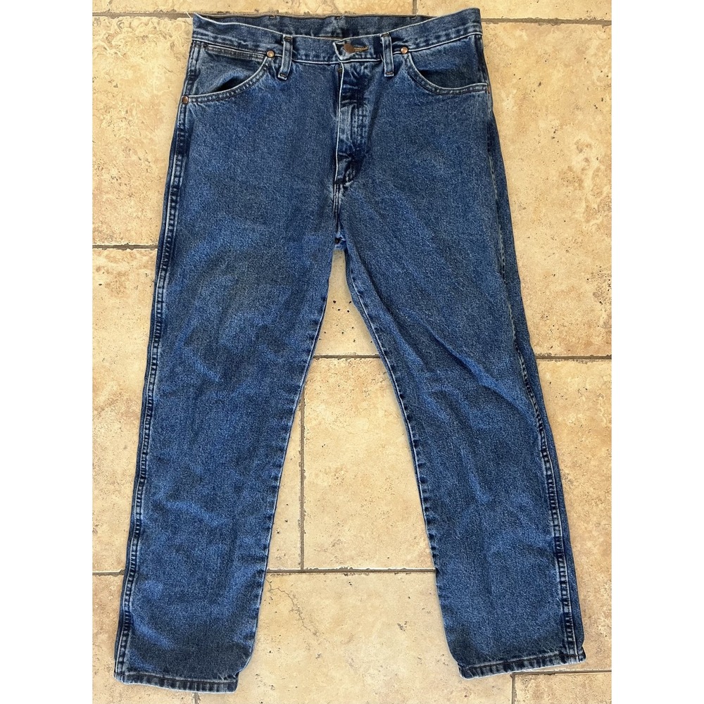 Wrangler Jeans Mens‎ 34x30 Blue Denim Classic Fit Cowboy Cut 13MWZ 1013MWZGK